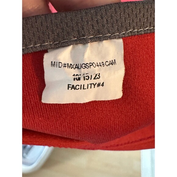 Augusta Sportswear Soccer Jersey Youth Medium Red/Black Reversible V-Neck #23 - Picture 7 of 7